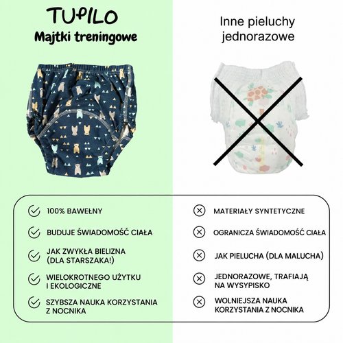 Tupilo -  majtki treningowe dla dzieci